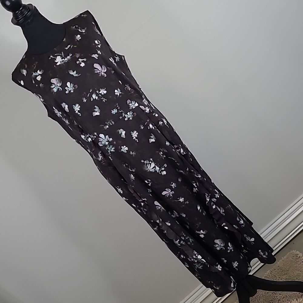 Simply Vera by VERAWANG sz Large floral maxie dress
